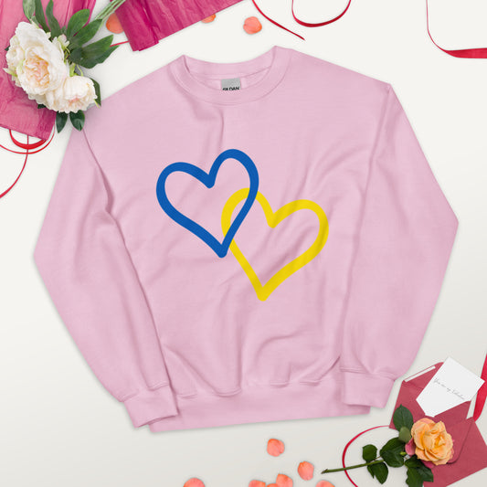 Valentine's Day Ukrainian Hearts Sweatshirt