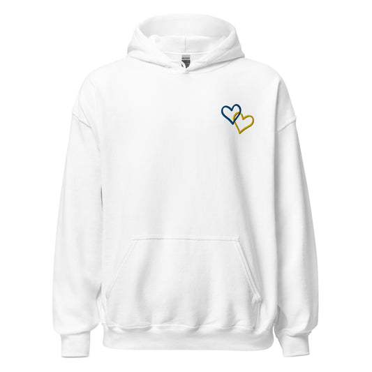 Ukrainian Hearts Embroidered Hoodie